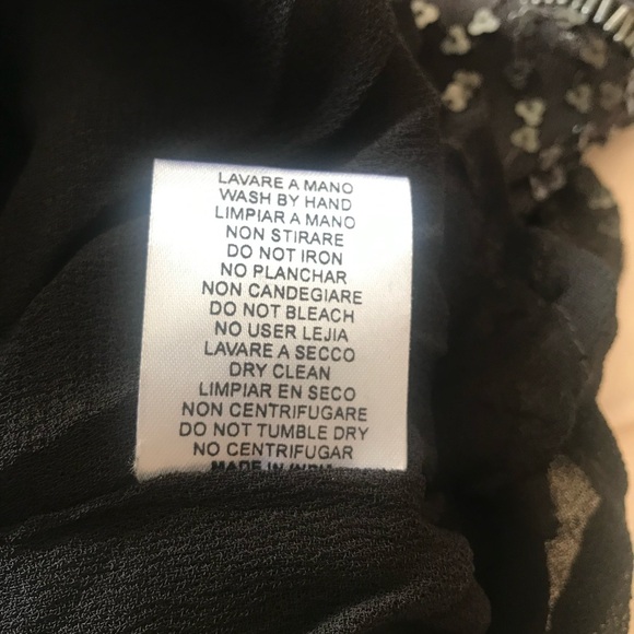 Compagnia Italiana sequence and beads sleeves top in dark olive color. Size 42 - Picture 8 of 9